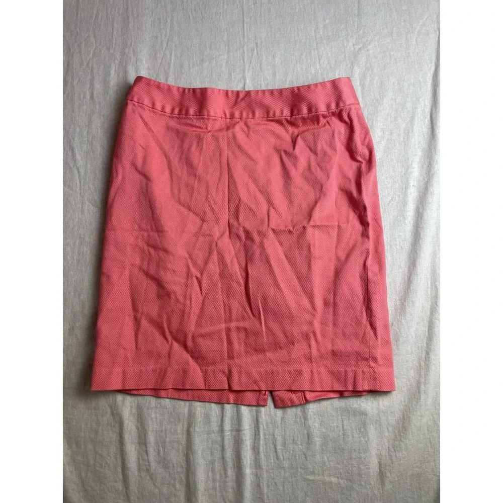 Vintage Y2K Liz Claiborne Pink Size 12P Petite Textured Preppy Pencil Midi Skirt